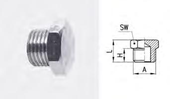 3/8 Tappi filettati maschio (A) 176002340 2611-1/4 1/4 176002345