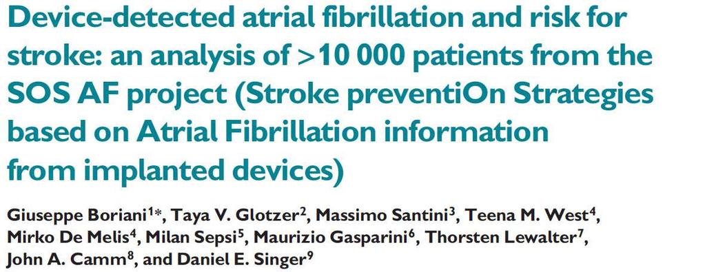 Atrial Fibrillation Burden and Stroke Risk We found that for every additional hour increase in the daily maximum of AF burden the relative risk for stroke increases by 3%.