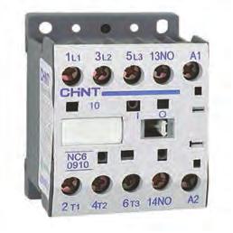 Minicontattori serie NC9 Minicontattori per comando di motori elettrici, elettropompe e apparecchiature elettromeccaniche fino a 4KW (400V) Versioni tripolari e quadripolari Circuiti di comando in
