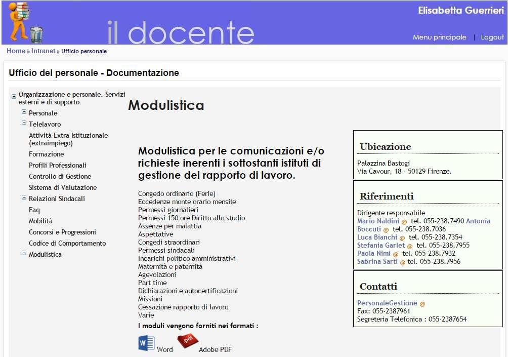 Visualizzazione nel sito CRT dei documenti caricati nella procedura TiGuido - I documenti caricati nell area Amministrazione trasparente sono visualizzati nel sito all indirizzo: http://www.consiglio.