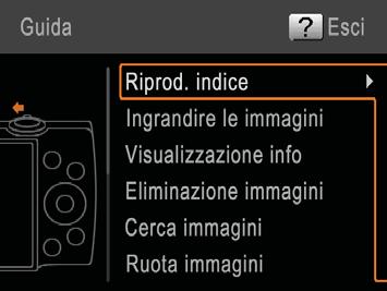 In modalità viene visualizzata una descrizione della scena rilevata dalla fotocamera. A seconda della scena, vengono anche visualizzati consigli per la ripresa.