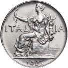 seduta 1923 - Roma D/ ITALIA 1923 L Italia seduta con   alloro