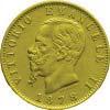 MONETE D ORO 504 - Vittorio Emanuele II 1861-1878 20 Lire 1878 - Roma D/ VITTORIO