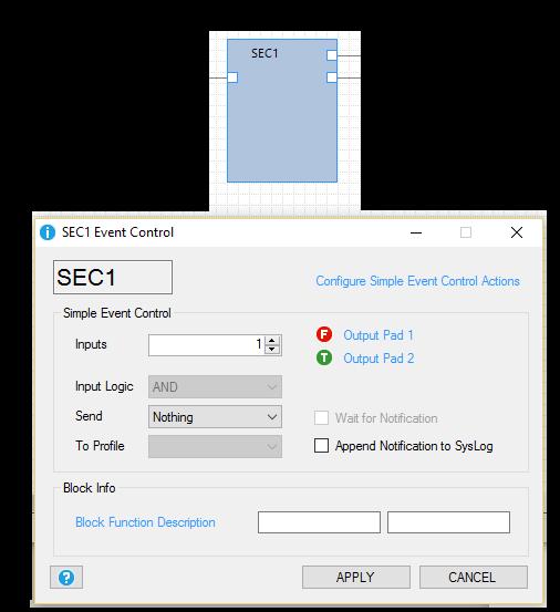 1.3.1. SEC: SIMPLE EVENT CONTROL Il blocco funzione più utile è il SEC (Simple