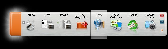 19 Impostazione Proxy Per utilizzare il Token USB in una rete protetta da Proxy, far riferimento