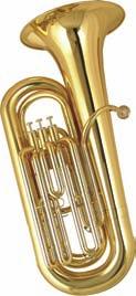 728 ) Custodia Wisemann DTU-700 Professional Model Tuba 4/4 Intonazione: Sib Finitura Ottone laccato 3 Pistoni in Acciaio Inossidabile Slide in Nickel Silver Leadpipe in Nickel Silver Campana in