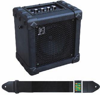 Amplificatore per chitarra acustica - Amplificatore portatile con corpo in legno - Altoparlante per chitarra 6,5 specifico per chitarra acustica - 15W RMS 4 ohm - 3 band EQ - CHORUS con controllo di