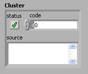 Cluster Riunisce dati di tipo diverso, ma devono essere o controlli o indicatori. Sul diagramma è visualizzato con il colore rosa o marrone.