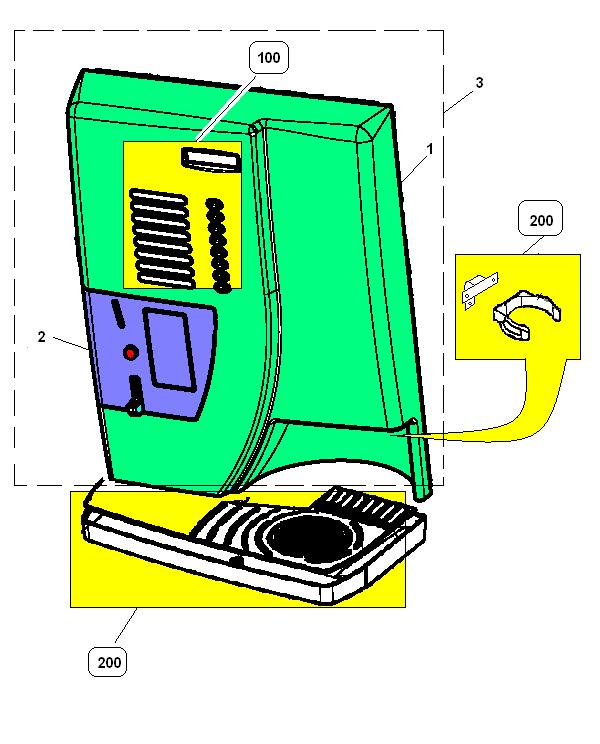 Tav 276 PORTA FRONTE PORTA 1 05144115 PORTA SPRINT BLU 2 05144315 PANN.SELET.