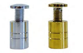 DISTANZIALI SILVER / GOLD (27mm) Distanziale in alluminio satinato argento o oro, altezza 27 mm, diametro 18 mm.