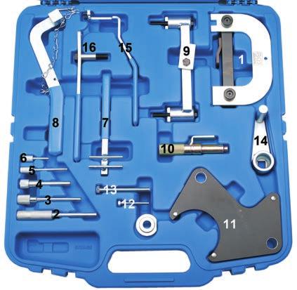 38 BGS 8417 KIT MOTORE PER MOTORI A BENZINA RENAULT/VOLVO 16V & 20V 64,93 comprende importanti attrezzi per la regolazione della messa in fase del motore idoneo per: - Renault Laguna (96-99) e