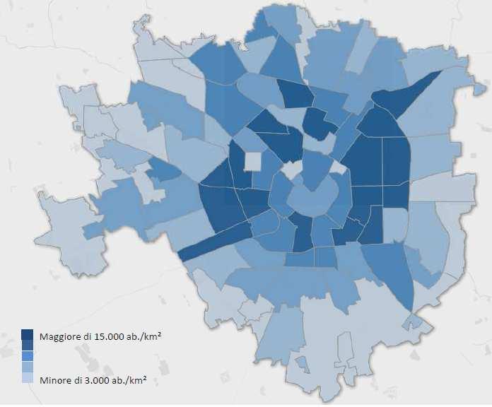 Dalla lettura dei dati a livello comunale si evidenzia una notevole variabilità tra i 134 Comuni, soprattutto in base alla posizione geografica rispetto al nucleo urbano principale: da un minimo di