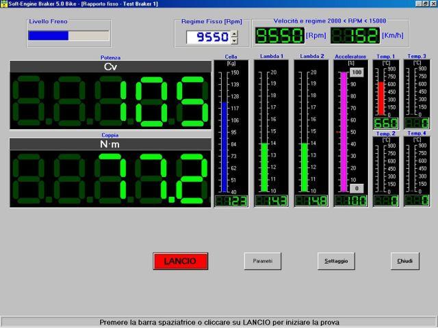 La videata di acquisizione dai sensori 6) Misurazione fino a 3 canali di pressione, opzionali, in particolare, grafici e tabelle della sovrapressione dell'airbox e dell'olio turbo ecc.