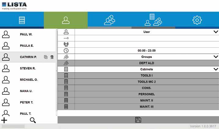 amministrazione del LISTA Access Software è necessario un codice d accesso valido a 8 cifre.