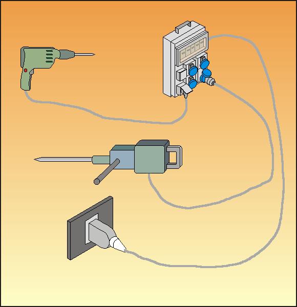 Guida operativa per la sicurezza degli impianti 19 E comunque necessario rispettare le condizioni di sicurezza prevedendo l'impiego di un piccolo quadro di prese a spina da cantiere con trasformatore