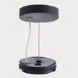 The main body of the luminaire is provided with an adjustable cylindrical screen that reduces the glaring effect of