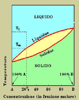 s defnscono : ml χl = m w w l m l l Bl m w χ w B0 B0 s Bl Bl s tot ms χ s = m w w Bl Bs χ = Regola della leva tot m = m + m = w Bs ( 1 χ ) w w Bl B0 Bs Bl l m = m Bs s χ + χ = 1 l blanco d massa per