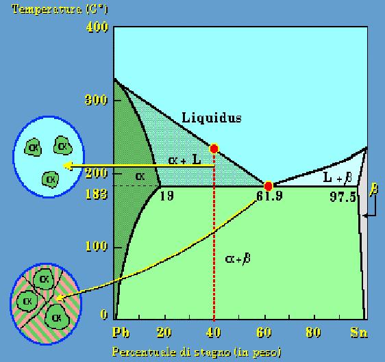 5% d stagno, s forma una fase eutettca In questo caso quando lqudo