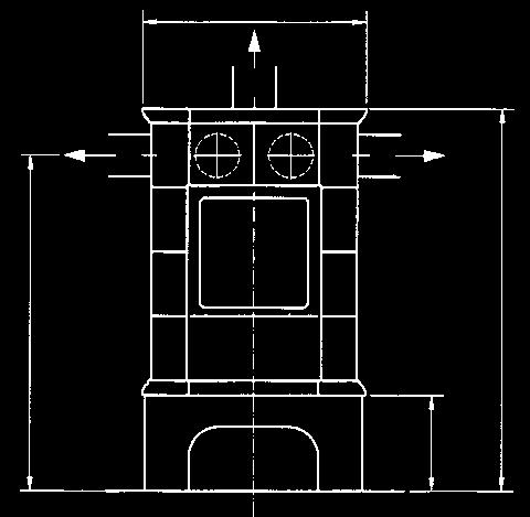 maiolica 220 ø 210 250 ø ø ø 150 ø 465 Stufa in maiolica a fuoco continuo 48 Zenith è una stufa