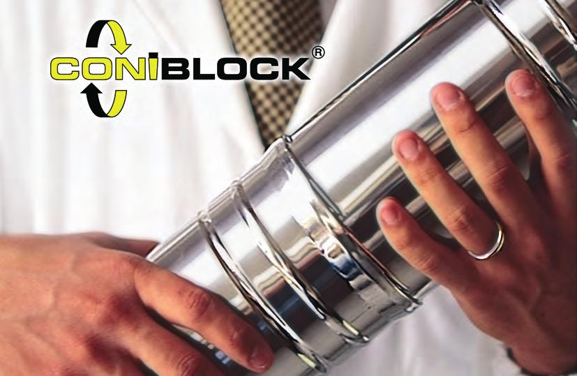 Coniblock è un condotto fumario di nuova concezione, con l esclusivo innesto senza guarnizione, per funzionamento a secco e ad umido anche in sovrapressione.