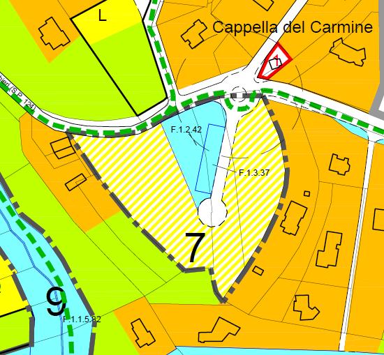 P3a Area N- PRG vigente : estratto Tavola P3a Area