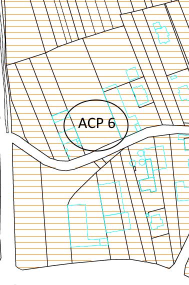 L area ACP 6 è in classe acustica III e può essere posta in classe IV oppure V e poi