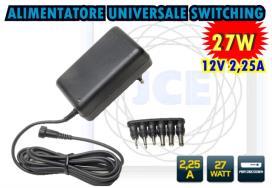 ALIMENTATORI NOTEBOOK TENSIONE FISSA ALIMENTATORE SWITCHING 12V 2,25A Alimentatore per decoder TV.