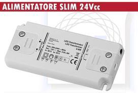 ALIMENTATORE SLIM CON MORSETTI A VITE 75W / 24V TENSIONE COSTANTE ideale per LED (strisce, barre, moduli a LED) e ad altri dispositivi analoghi.