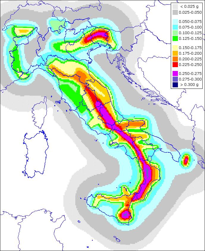 Carta della Pericolosità Carta di pericolosità sismica del territorio nazionale: base della classificazione