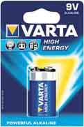 BATTERIA ALCALINA HIGH ENERGY AA BATTERIA ALCALINA HIGH ENERGY AAA High Energy è la batteria più potente della gamma Varta.