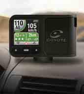 Mini Coyote Plus ti segnala solo i sistemi di controllo presenti sul tuo senso di marcia. I limiti di velocità sono forniti e rafforzati dalla cartografia NAVTEQ.