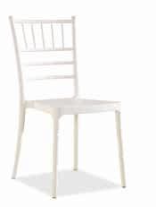 Stackable chair with polypropilene and fiber glass