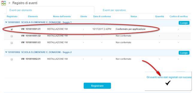 Alla schermata successiva premere Accettare per confermare la