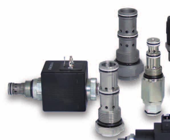 Valvole oleodinamiche - Hydraulic valves artucce cavità S - S cartridge valves Valvole limitatrici di pressione - ressure relief valves D ressione massima - Max.