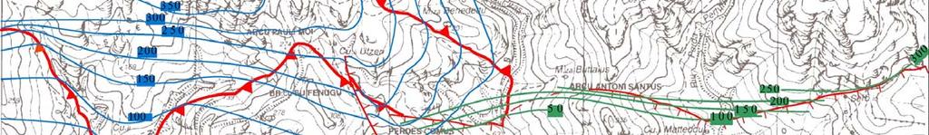 Le linee di forma sono date dall intersezione tra la rappresentazione cartografica della superficie in esame e le curve di