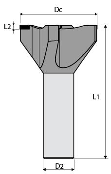 Frese Z4 con placchette in diamante Policristallino per la rettifica dei pannelli in Legno.