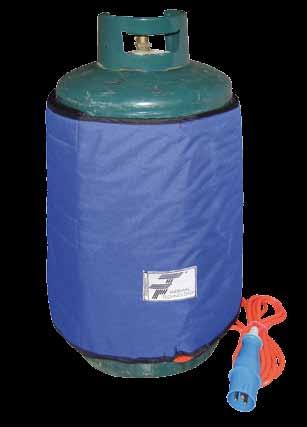 La termocoperta gas (anti-freeze) è utilizzata nei cantieri per il riscaldamento delle bombole gas GPL utilizzate per alimentare i bruciatori.