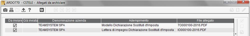 Il pulsante Anteprima consente di visualizzare la stampa della comunicazione; il programma richiede se si desidera procedere con l