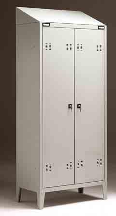 S07252 - S07254 - S07256 Armadio spogliatoio in laminato 1 colonna 2 vani 2 colonne 4 vani