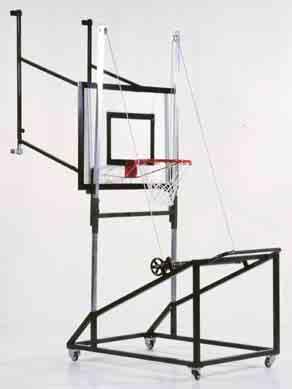 S04054 canestri e retine Wall basketball system projection