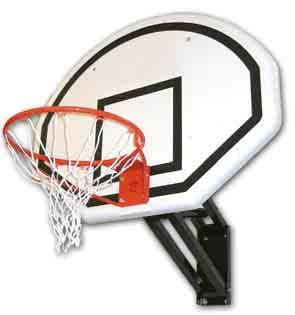 S04052 canestro e retina Single wall basketball adjustable