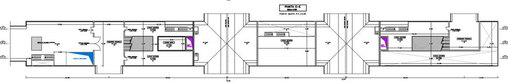 mostrano in pianta e sezione le geometrie del