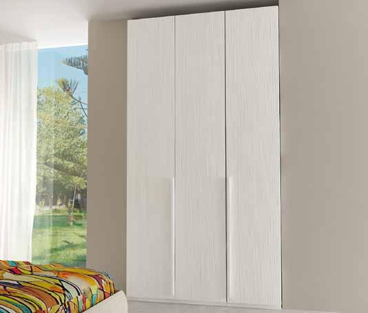 Frontali Frontal door Armadio LOGICO codice RL0788 struttura: white larix frontale: white larix L 138 P 56 H 247 Wardrobe LOGICO code RL0788 structure: white larix doors: white