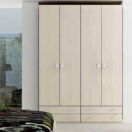 Cassa Structure Battente con cassetti Hinged door with drawers Elemento L90 con cassetti.