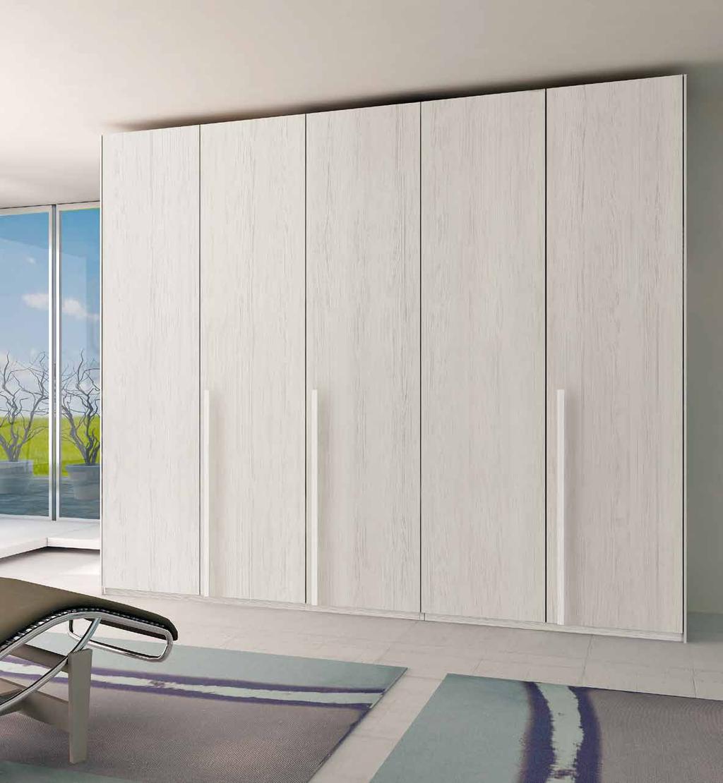 Armadio LOGICO PLUS codice RLP042 struttura: white larix frontale: white larix L 307 P 61 H