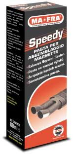 Speedy PASTA AUTOSIGILLANTE PER ASSEMBLAGGIO MARMITTE E resistente al calore e alle vibrazioni. Garantisce una perfetta tenuta dei gas di scarico.