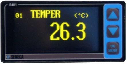 Menù iniziale su display. Fig.2.5. Visualizzazione su 3 righe. 2.2 Impostazioni generali In generale S401 consente le seguenti impostazioni: Fig.2.2. Maschera di configurazione Z NET 3 2.