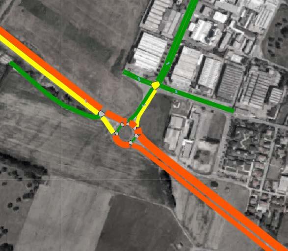 Si precisa che il flusso di traffico schematizzato in Figura 7 (e rapportato alla capacità per valutare il grado di congestione rappresentato in Figura 8) è espresso in veicoli equivalenti, mentre