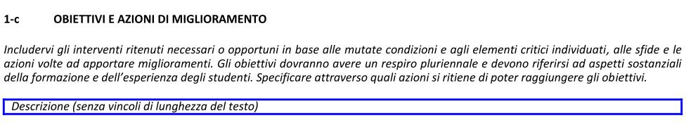 IL RAPPORTO DI RIESAME CICLICO DEL CdS Schema generale