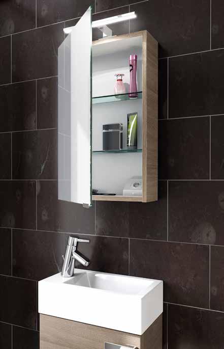 flash # composizione ML44802 SX Dimensioni Mobile: 45x25x48 + 13h Dimensioni Specchio: 40x12x65h Consolle Ceramica